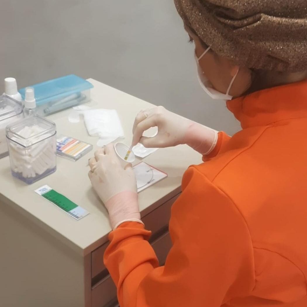 Teste salivar – análise clínica